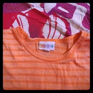 Lularoe orange cream top
